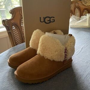 UGG Classic Ultra Mini Braid Slip-On Booties *Never worn!*
